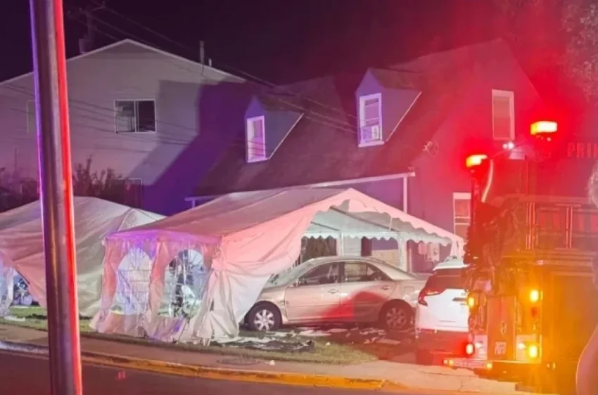 В США автомобиль влетел в шатер, где проходил детский день рождения - «Происшествия»